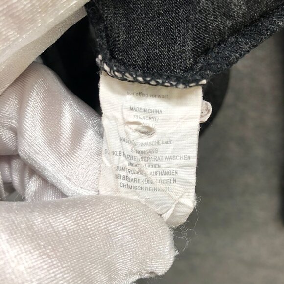 Prana Besha Wool Blend Long Sleeve T Shirt Womens L Gray Henley Collared - Picture 6 of 9